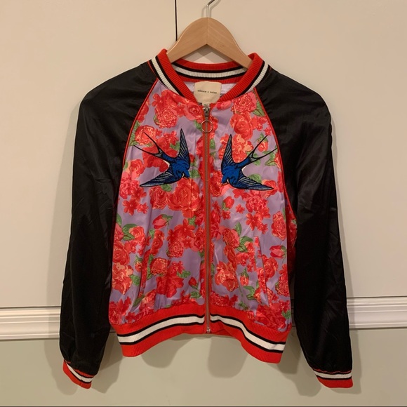 Urban Outfitters Embroidered Bomber Jacket - Picture 2 of 4